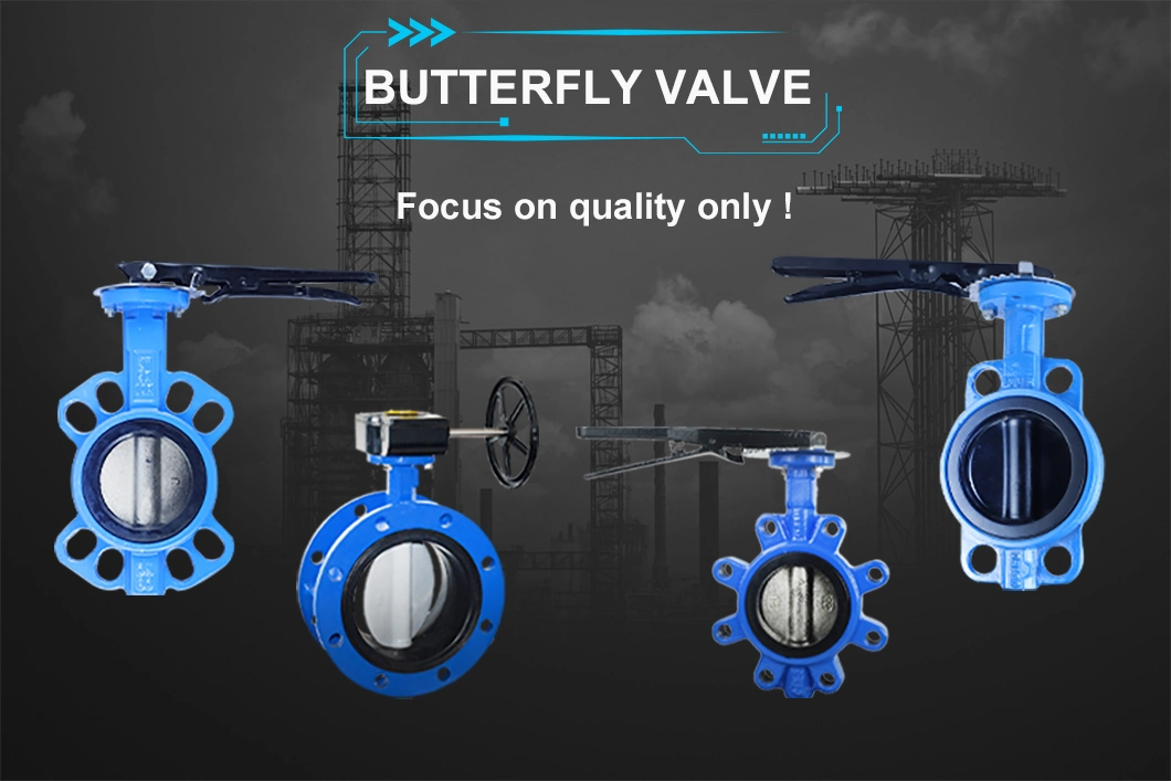 China Factory Directly Supply 2/4/6/8/10/12 Inch Electric Actuator Wafer Type Butterfly Valve with Pneumatic Actuator