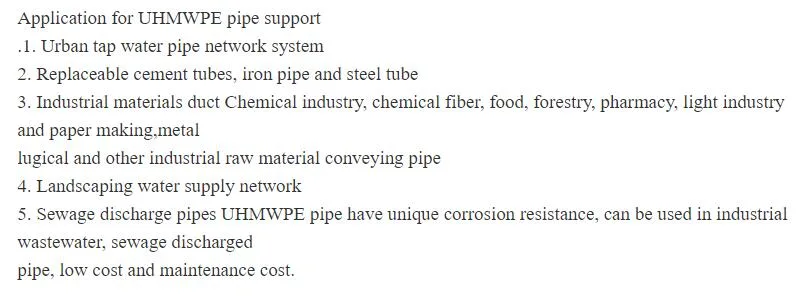 UHMWPE Pipe Support Block Sliding Pipe Clamp Nylon Sliding Block